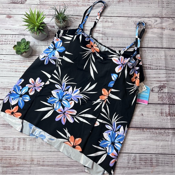 Swim Solutions Other - Swim Solutions Swim Top with Bust Support